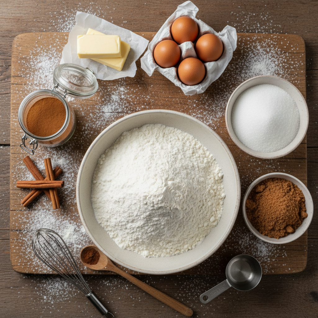 Ingredients for Cinnamon Roll Cookies