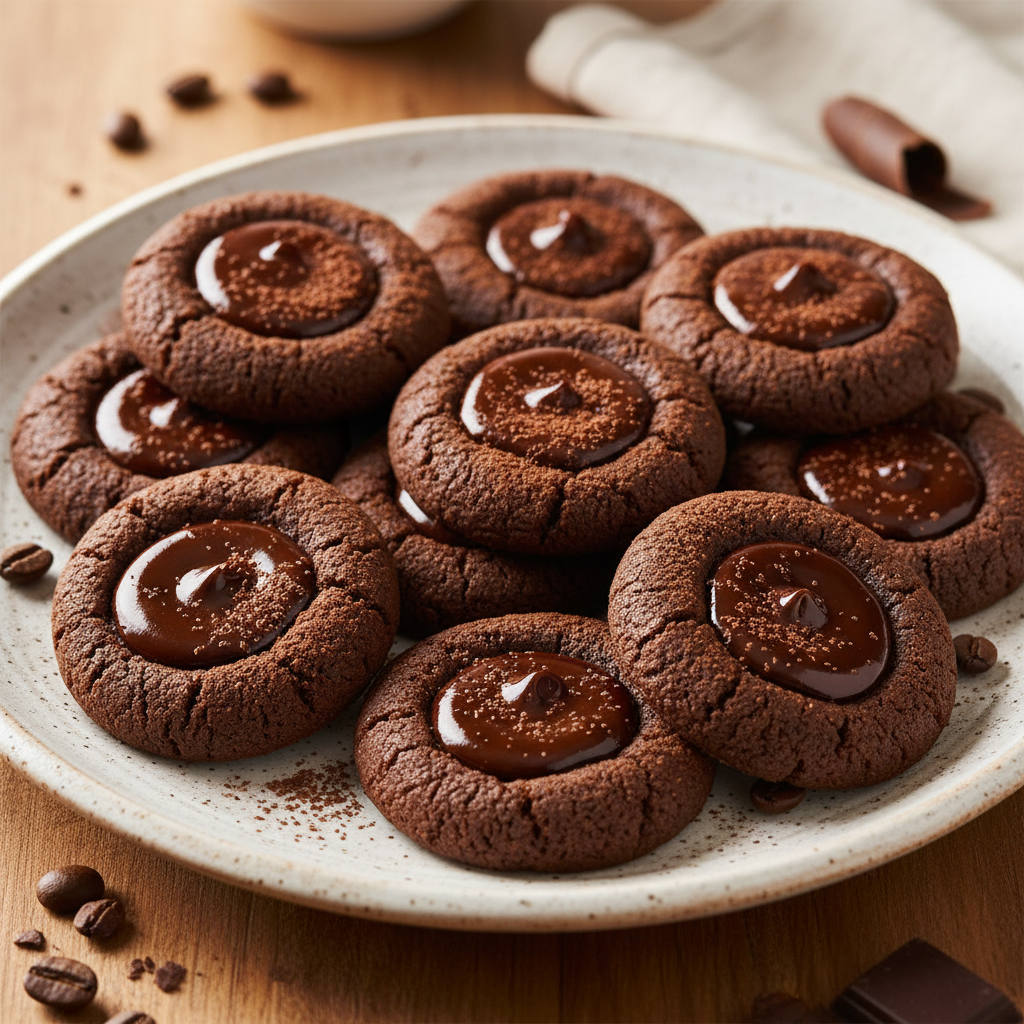 Storing and serving Chocolate Espresso Cookies
