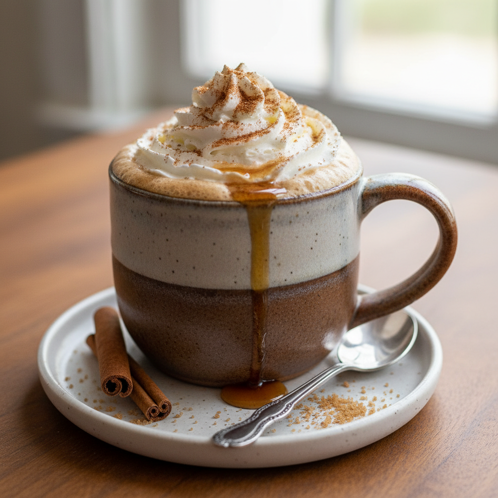 Preparing Maple Brown Sugar Protein Coffee