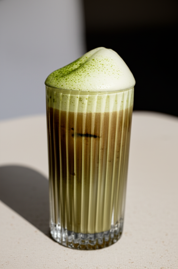 Matcha Protein Coffee Latte energizing morning drink