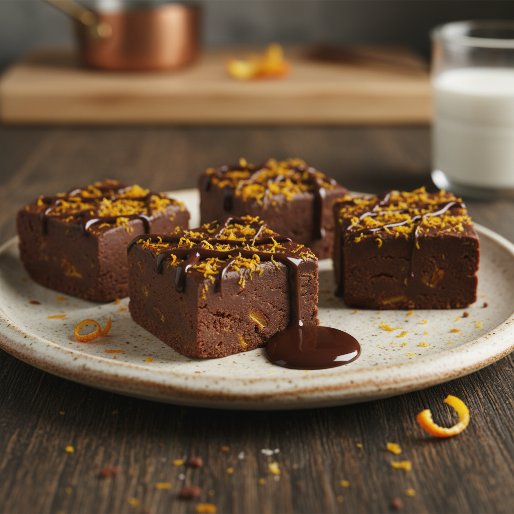 Chilling and cutting Chocolate Orange Fudge