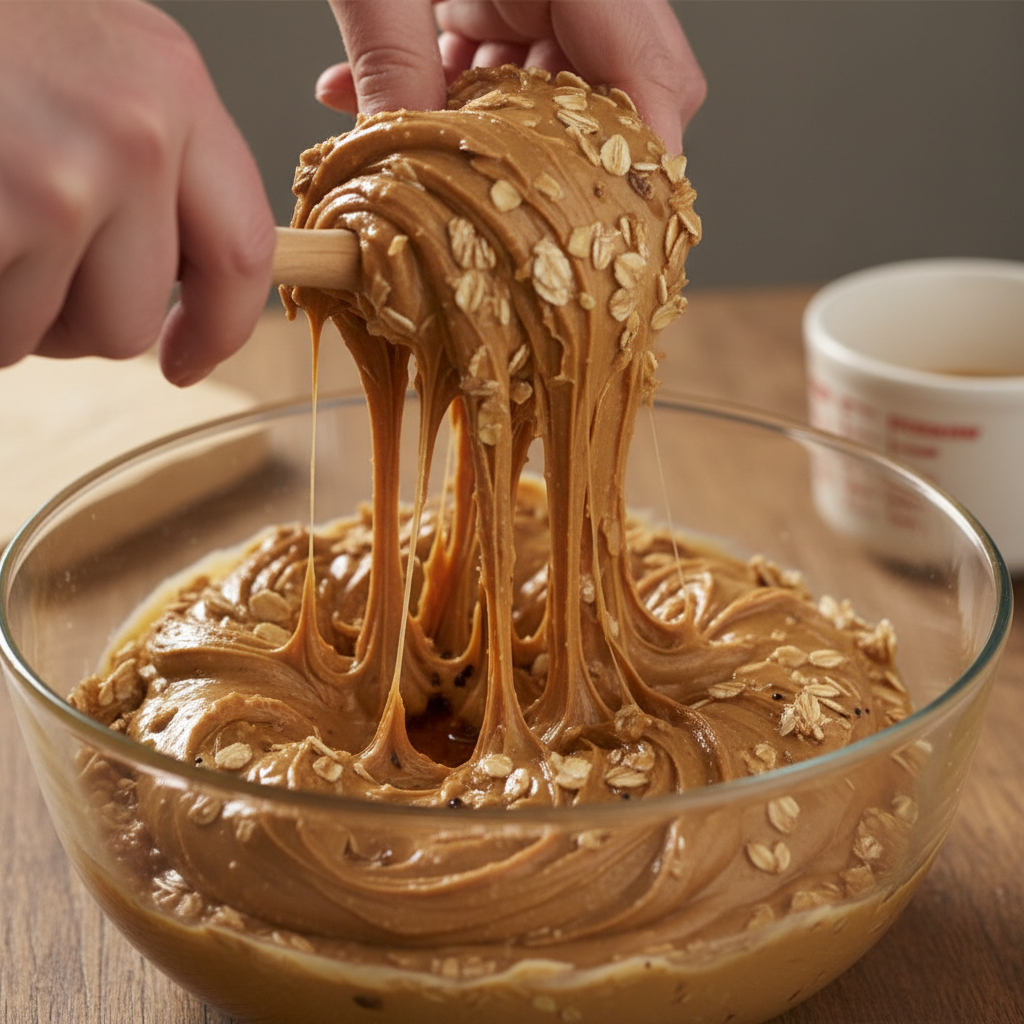 Mixing ingredients for No-Bake Cups