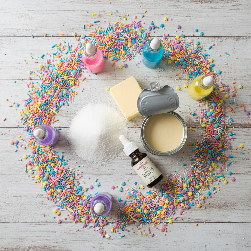 Unicorn fudge ingredients