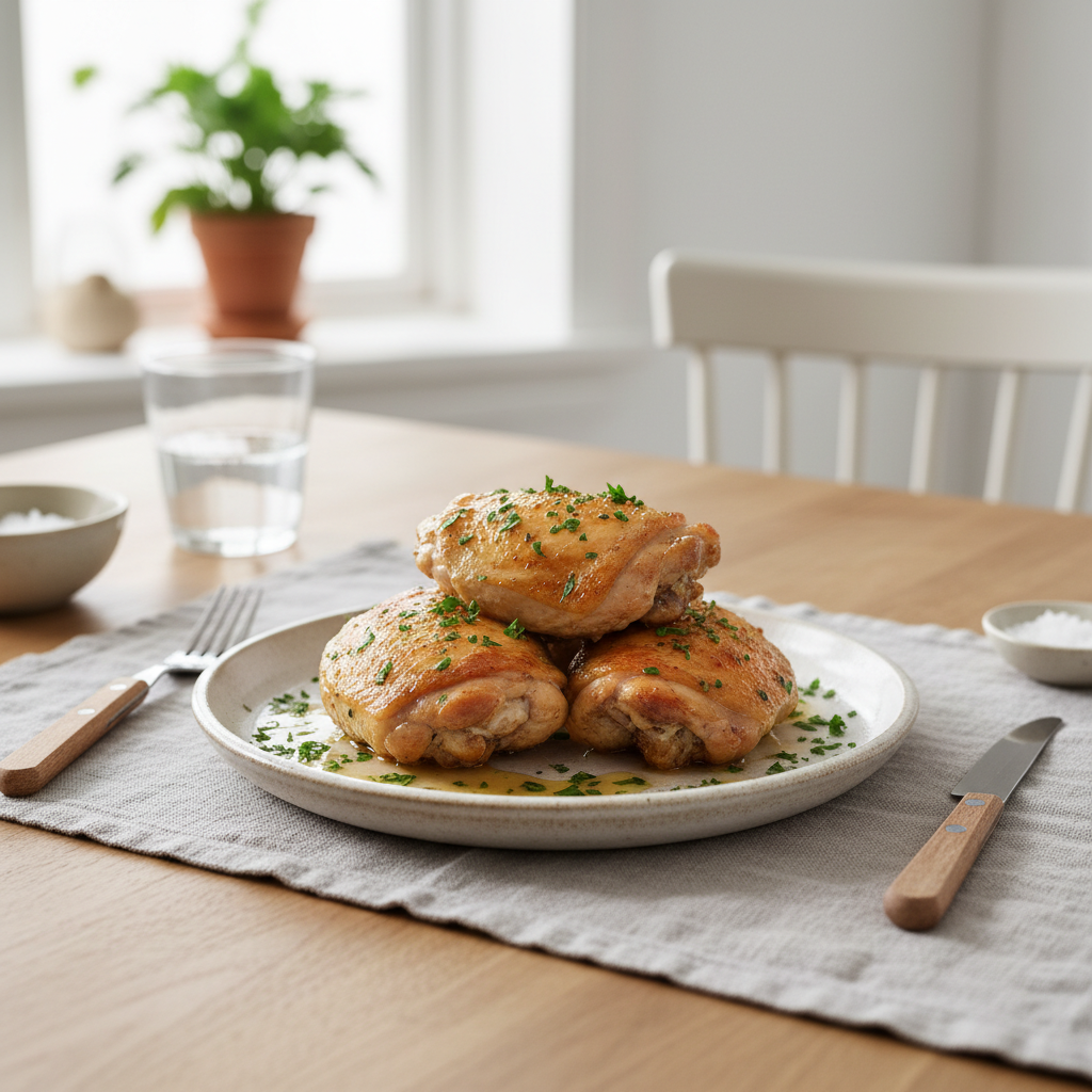 Serving ideas for oven baked chicken thighs