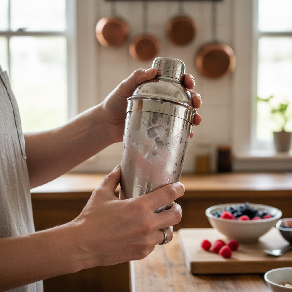 Making pink Starburst simple syrup