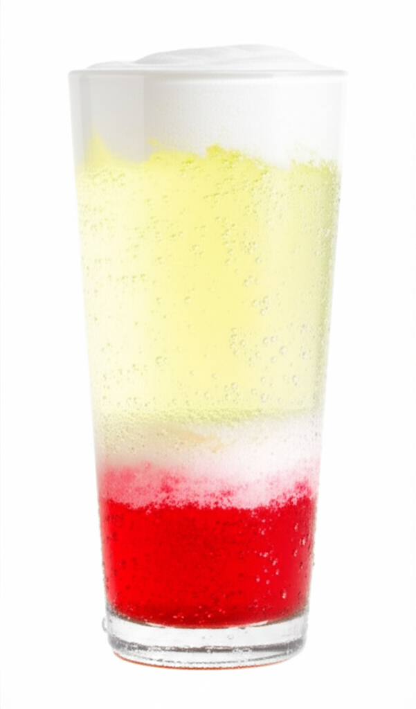 Raspberry Dream Dirty Soda drink in a glass