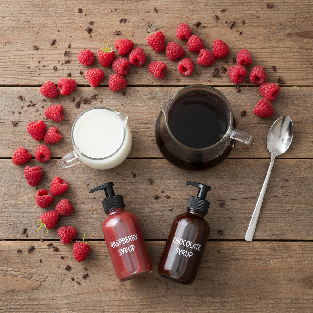 Ingredients for Raspberry Mocha