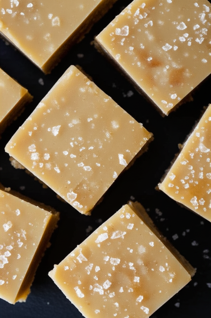 Salted caramel fudge dessert