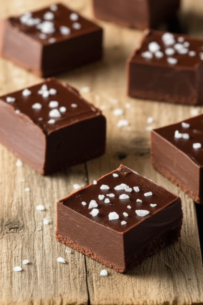 Sea Salt Dark Chocolate Fudge introduction
