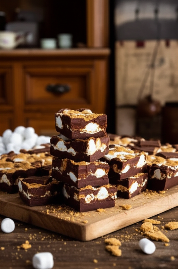 Delicious S'mores Fudge dessert
