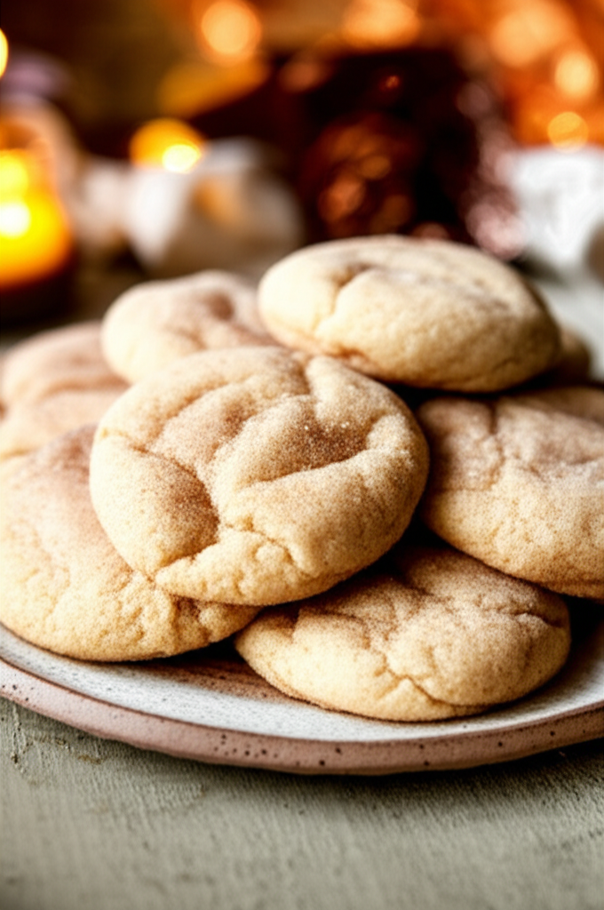 Eggnog Snickerdoodles freshly baked