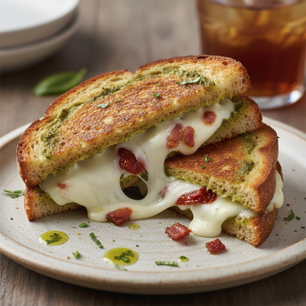 Ready to Eat Pesto Grilled Cheese Sandwich