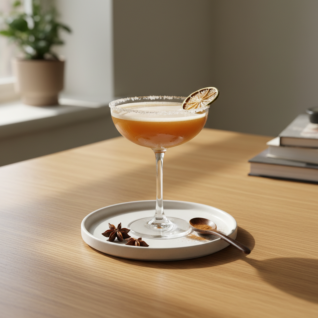 Spiced Rum Daiquiri served with garnish