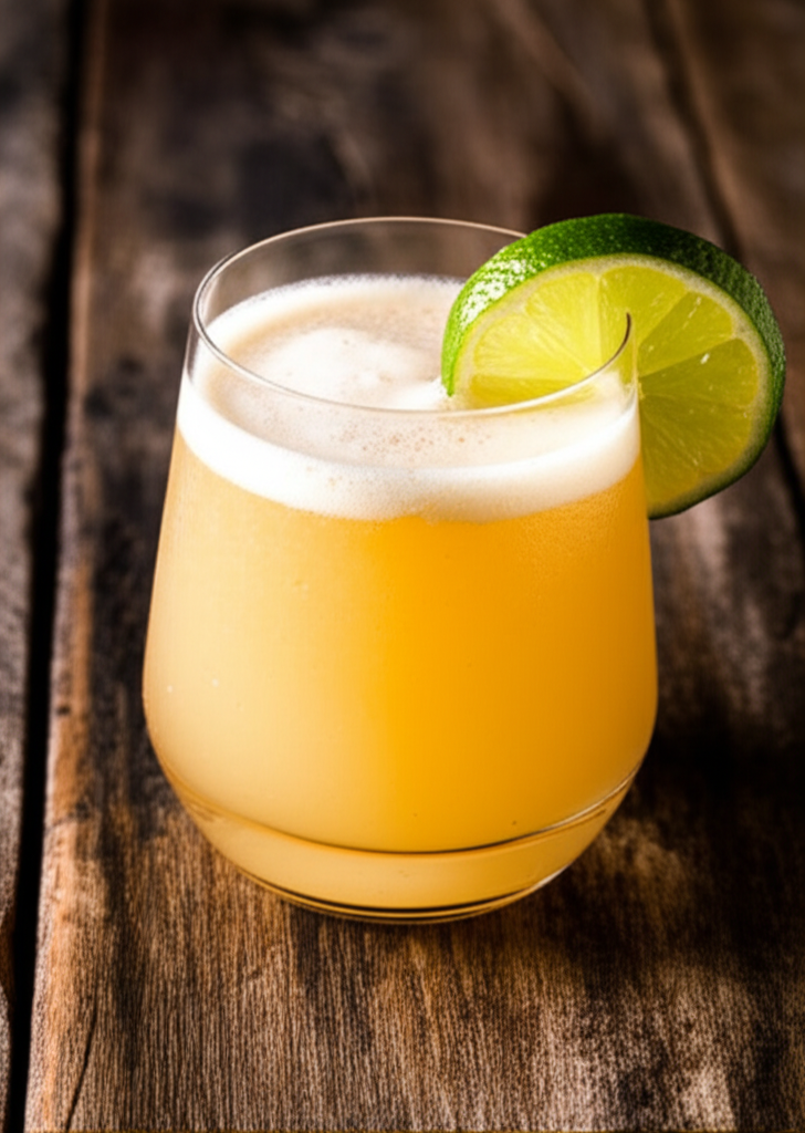Spiced Rum Daiquiri tropical drink in glass