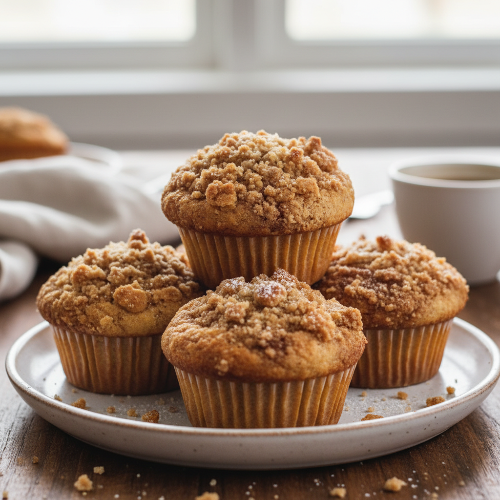 Cooling and serving cinnamon buttermilk muffins
