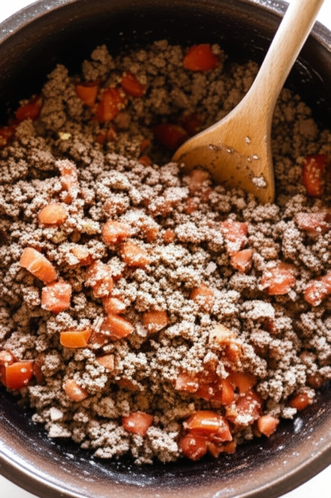 Taco ingredients and seasoning laid out on a table