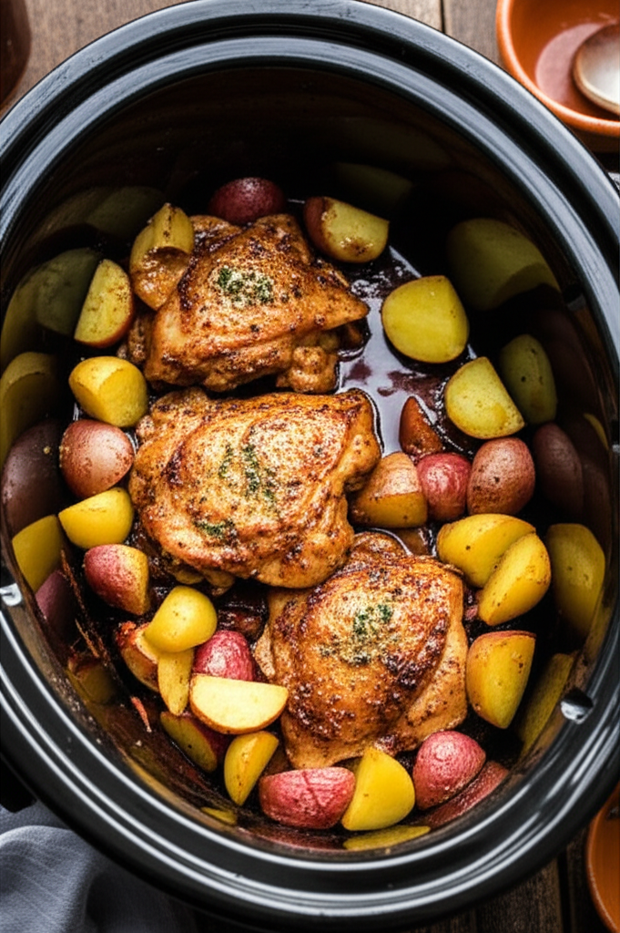 Slow Cooker Honey Garlic Chicken cooking aroma