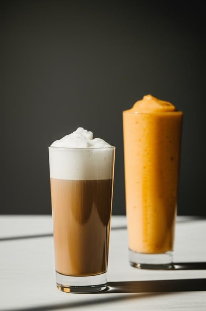 Coffee tropical smoothie