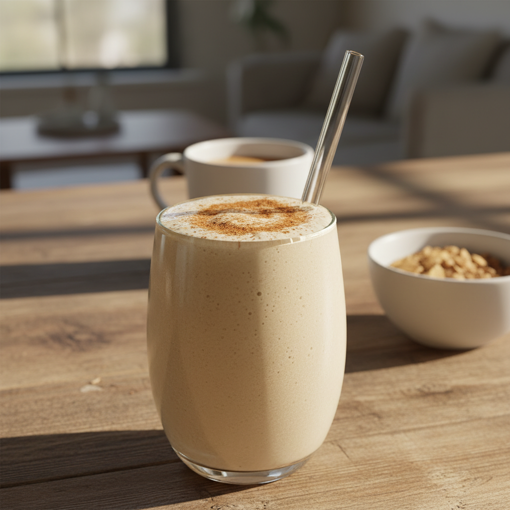 Serving and storing Vanilla Latte Smoothie