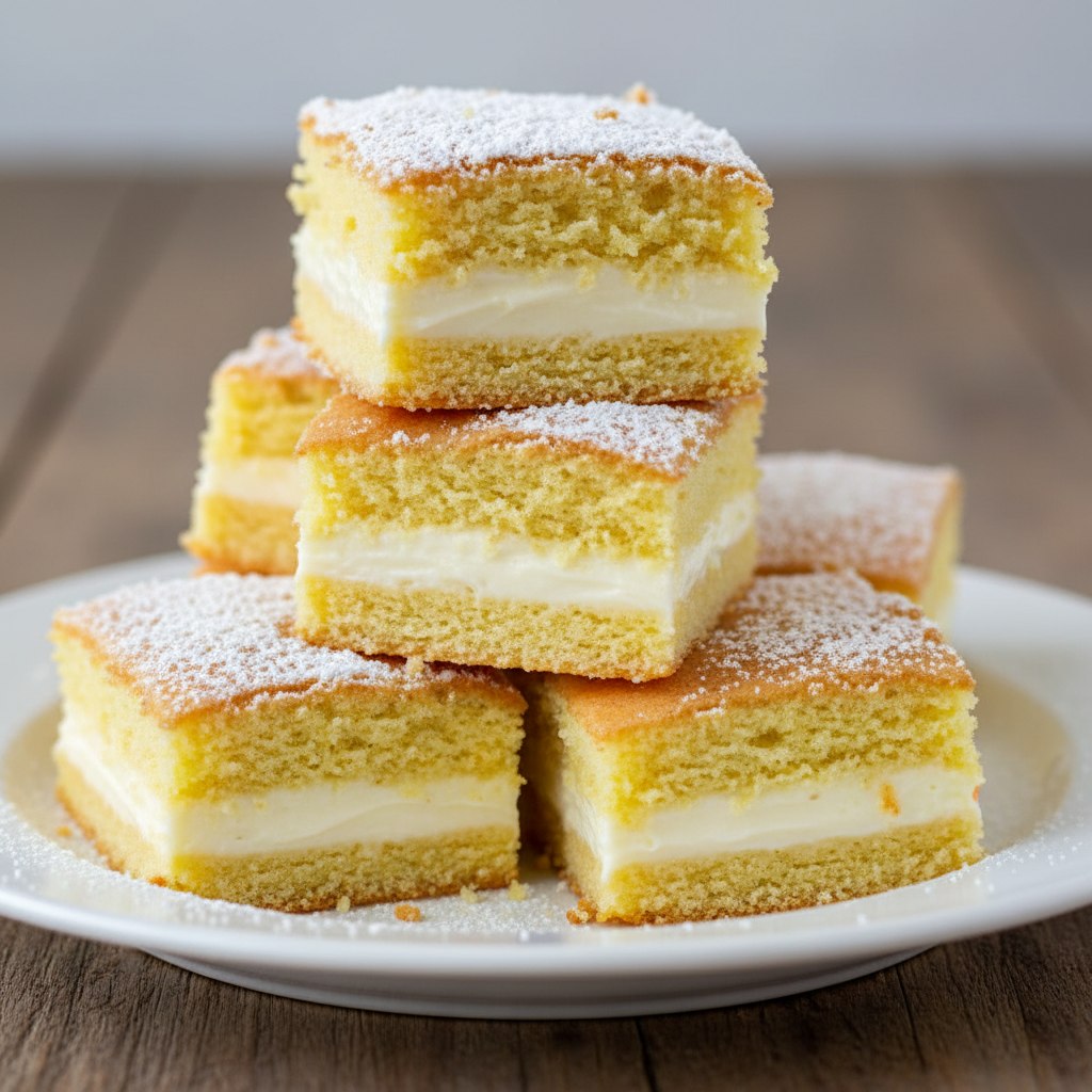 Gooey bars finished and ready to serve