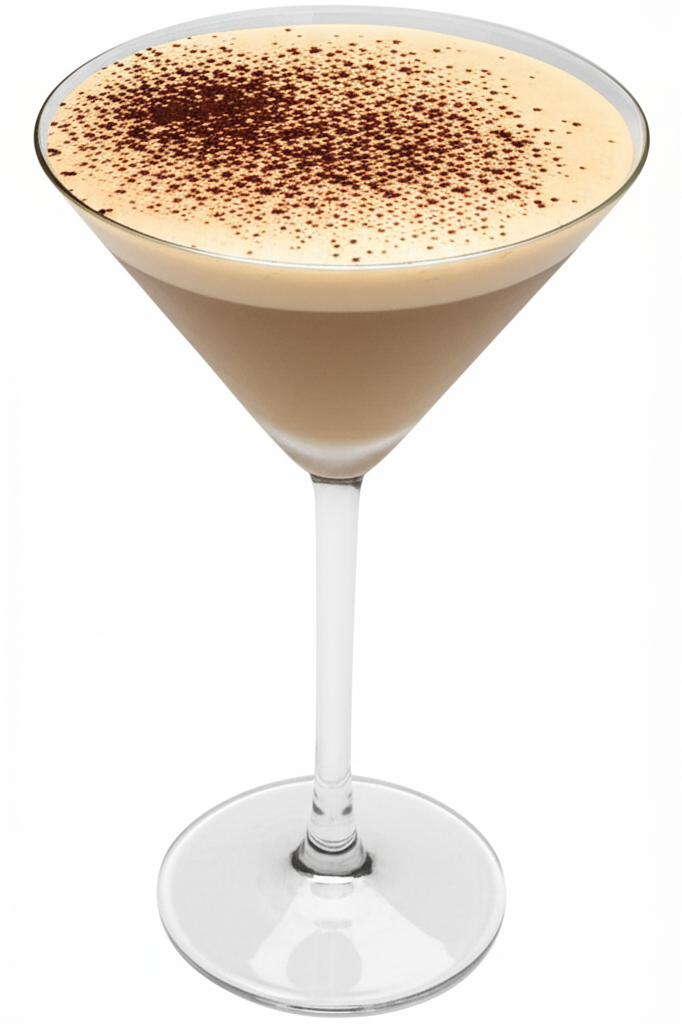 Tiramisu coffee martini on a table