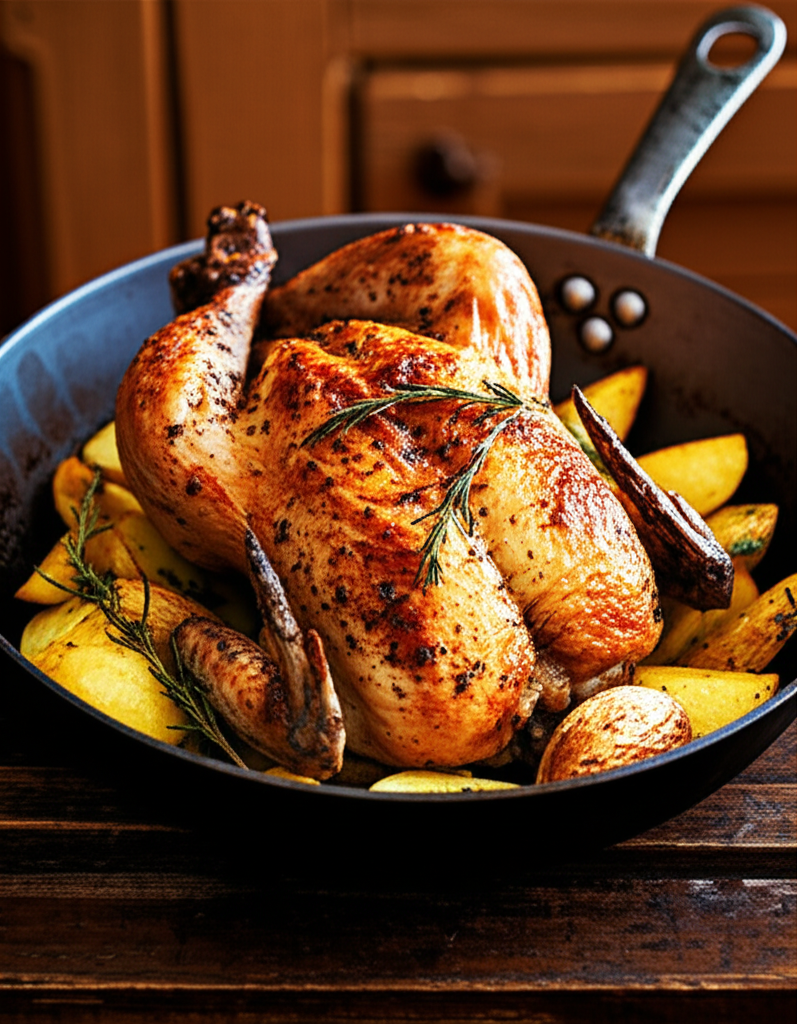 Garlic-Parmesan Crockpot Chicken and Potatoes