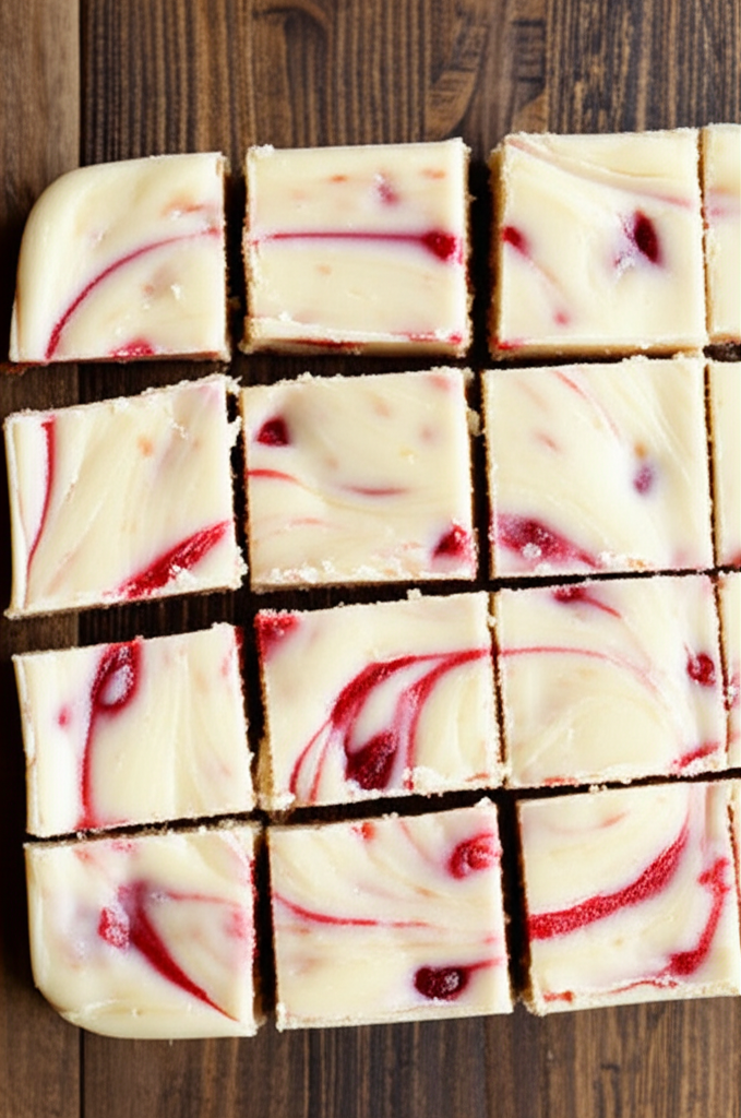 Cherry Vanilla Fudge presentation on a plate