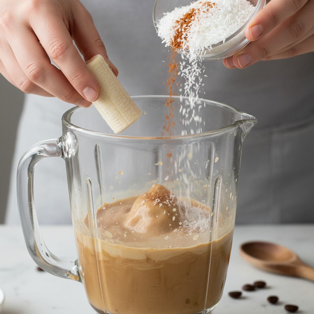 Ingredients for Coconut Coffee Smoothie