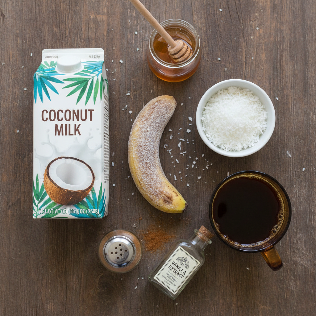 Blender, spoons, measuring cups and glass