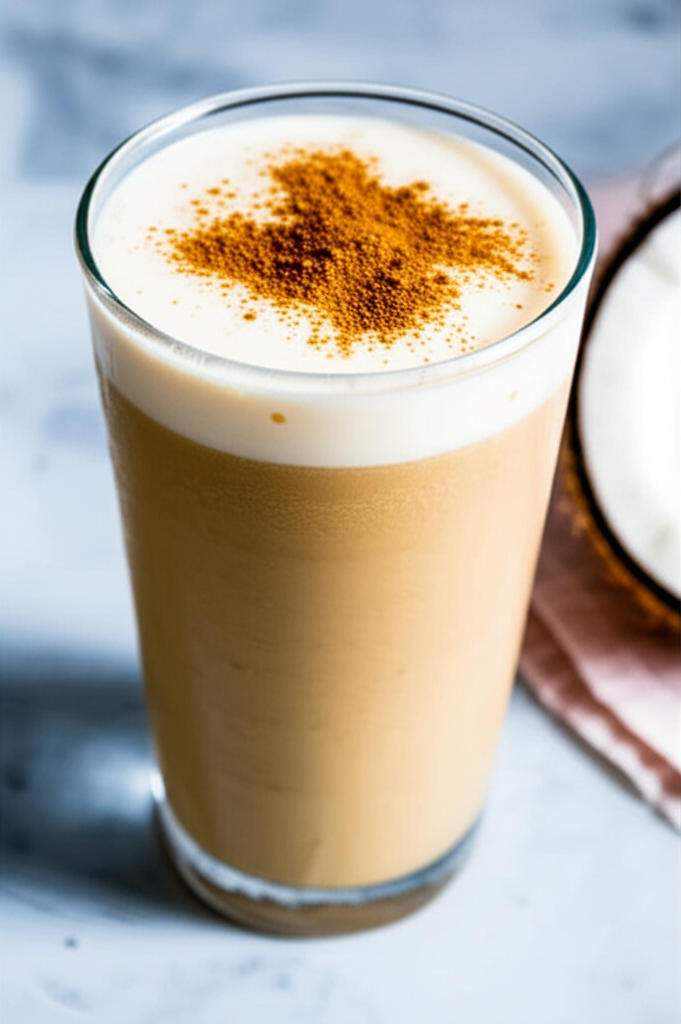 Coconut Coffee Smoothie in a glass