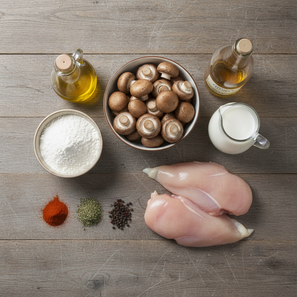 Ingredients for Chicken with King