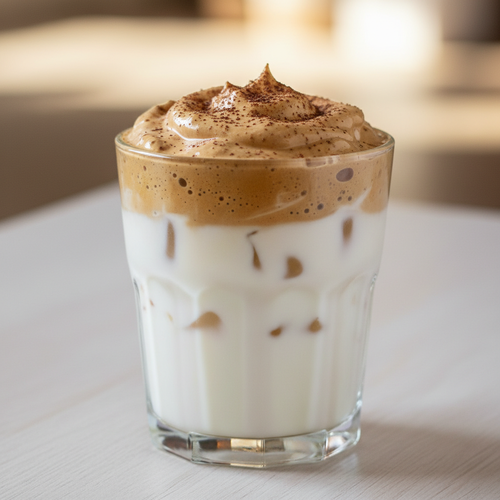 Final presentation of Coconut Whipped Coffee