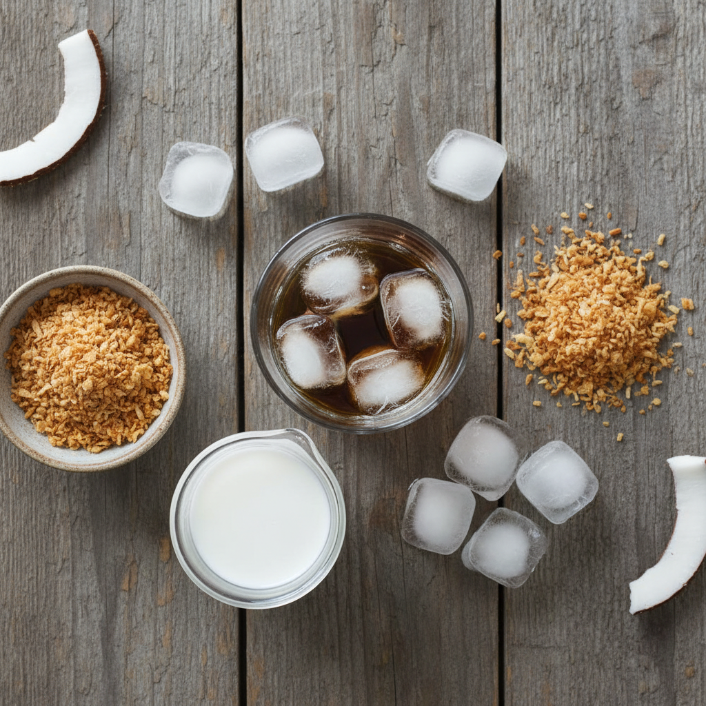 Ingredients for Coconut White Russian