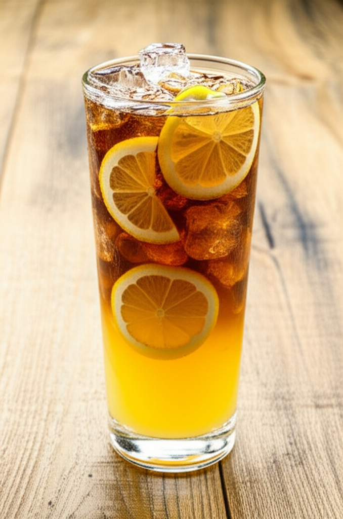 Cold Brew Lemonade Glass with Lemon Slice