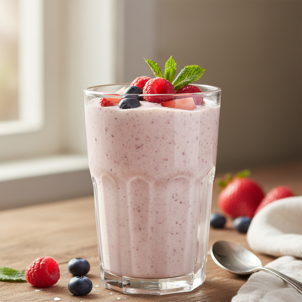 Ingredients added to blender before final blending