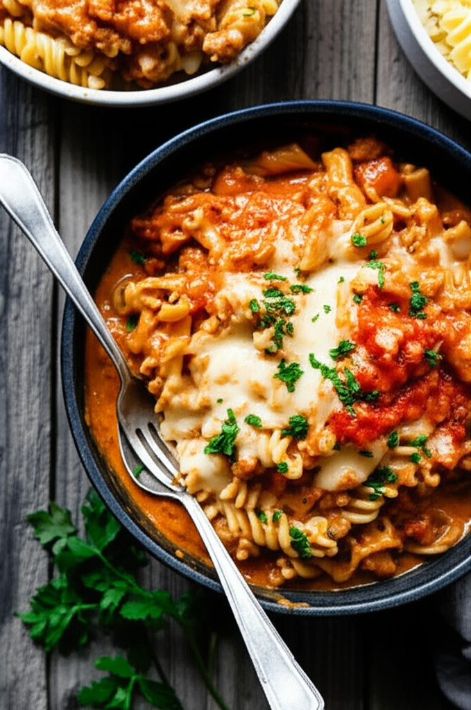 Creamy Instant Pot Ground Turkey Pasta