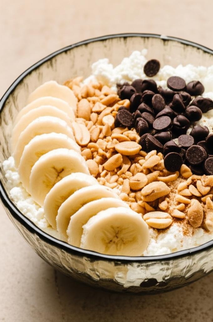 Creamy high-protein dessert bowl