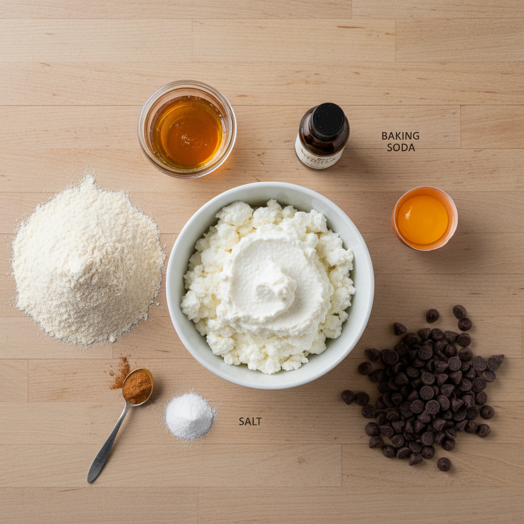 Ingredients for Cottage Cheese Protein Cookies