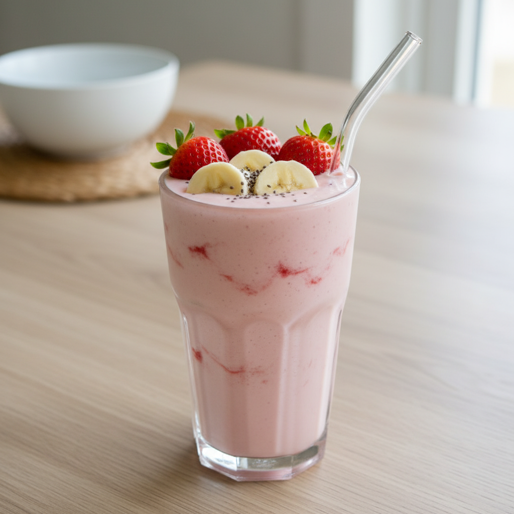 Strawberry Banana Smoothie ready to drink