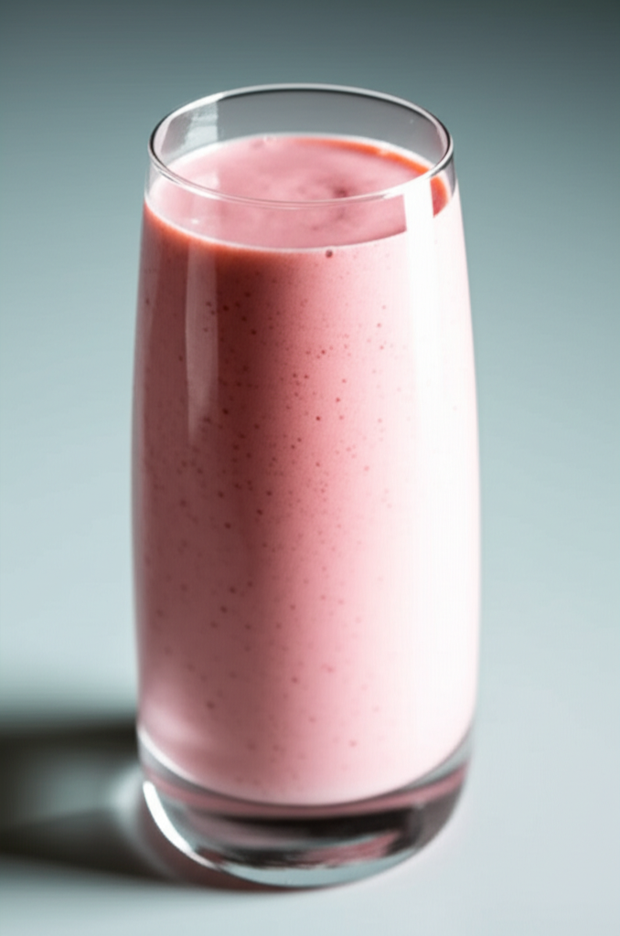 Strawberry Banana Cottage Cheese Smoothie