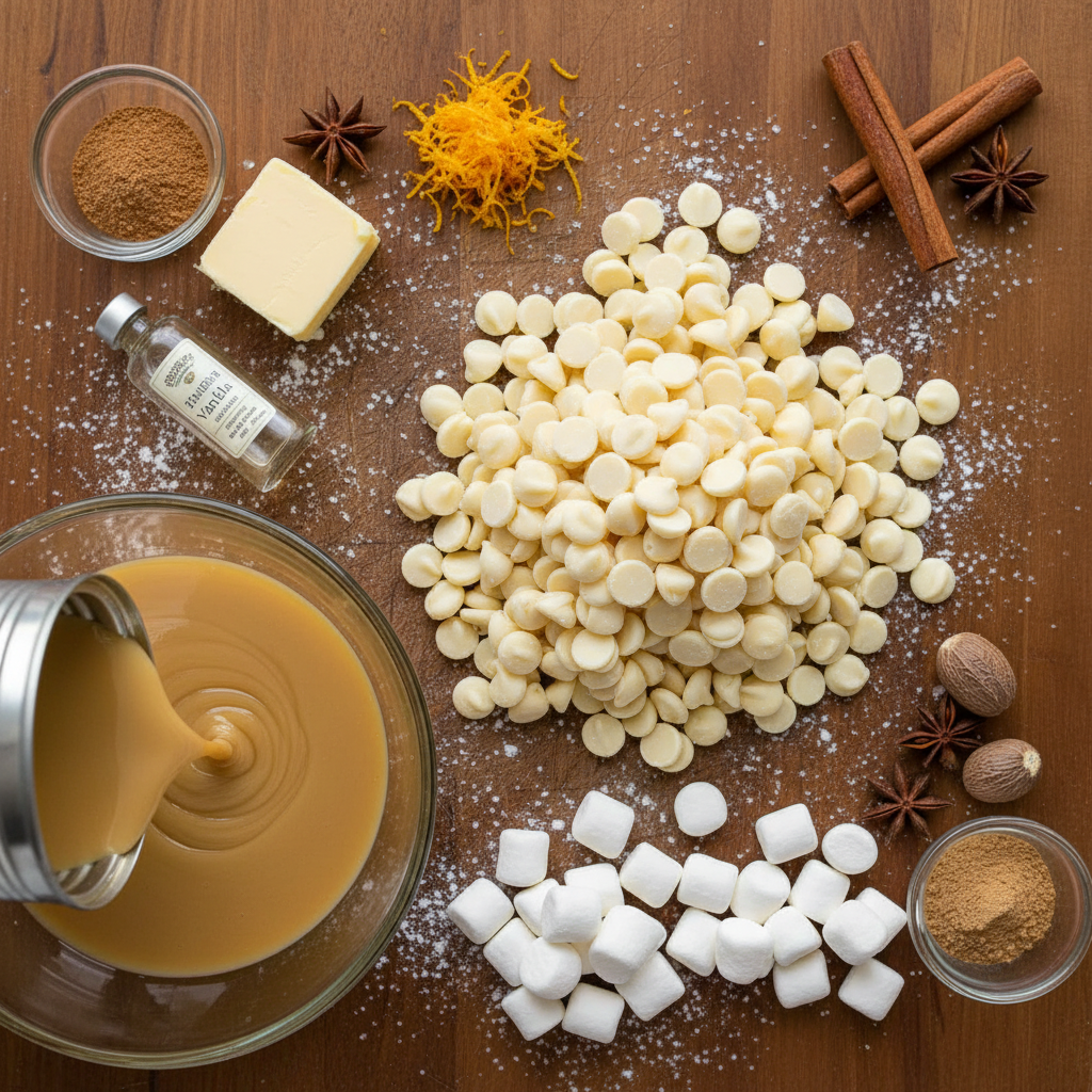 Creamsicle Fudge Ingredients Image