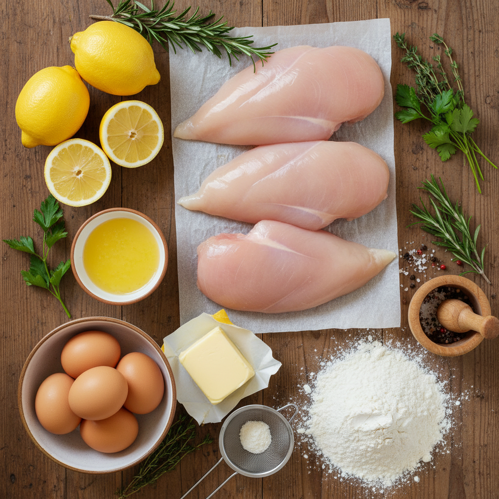 Ingredients for Chicken Francese