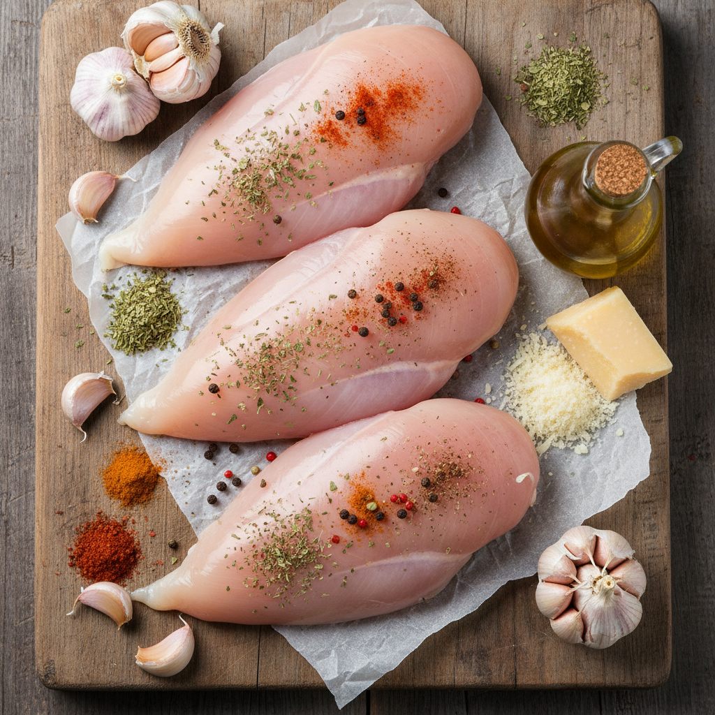 Ingredients for Creamy Garlic Chicken