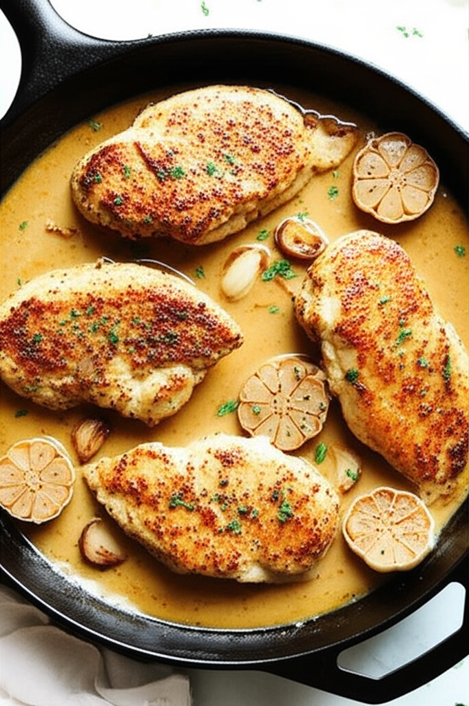 Creamy Garlic Chicken dish