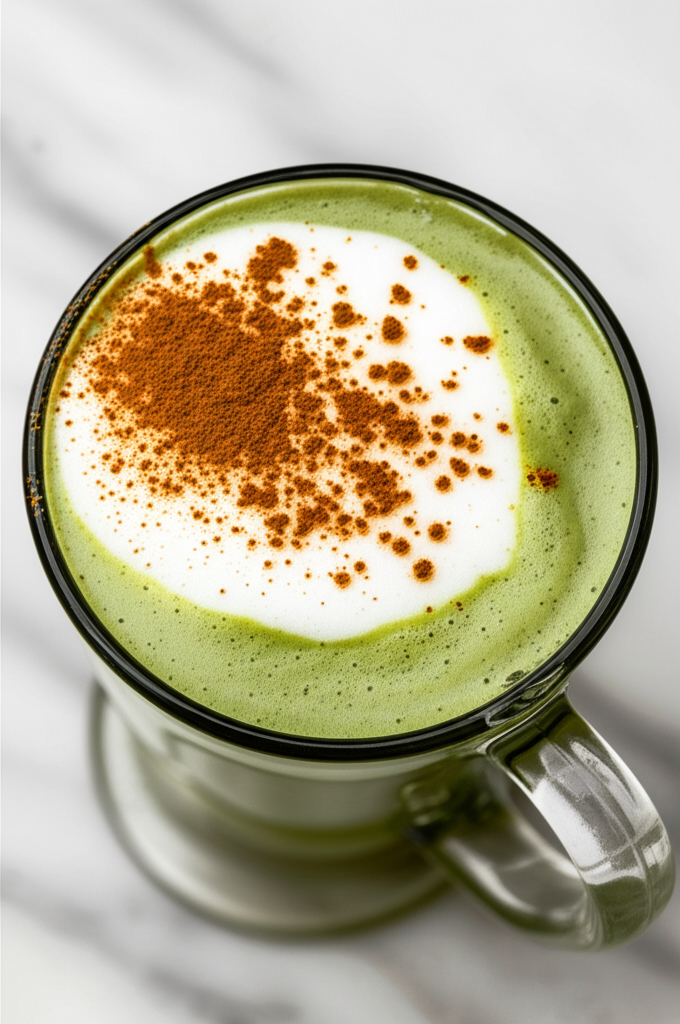 Creamy Matcha Chai Latte in a cozy cup