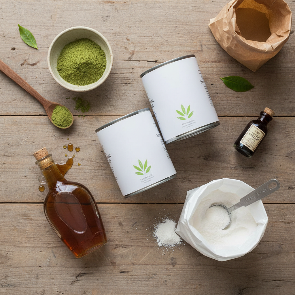 Ingredients for Matcha Coconut Ice Cream