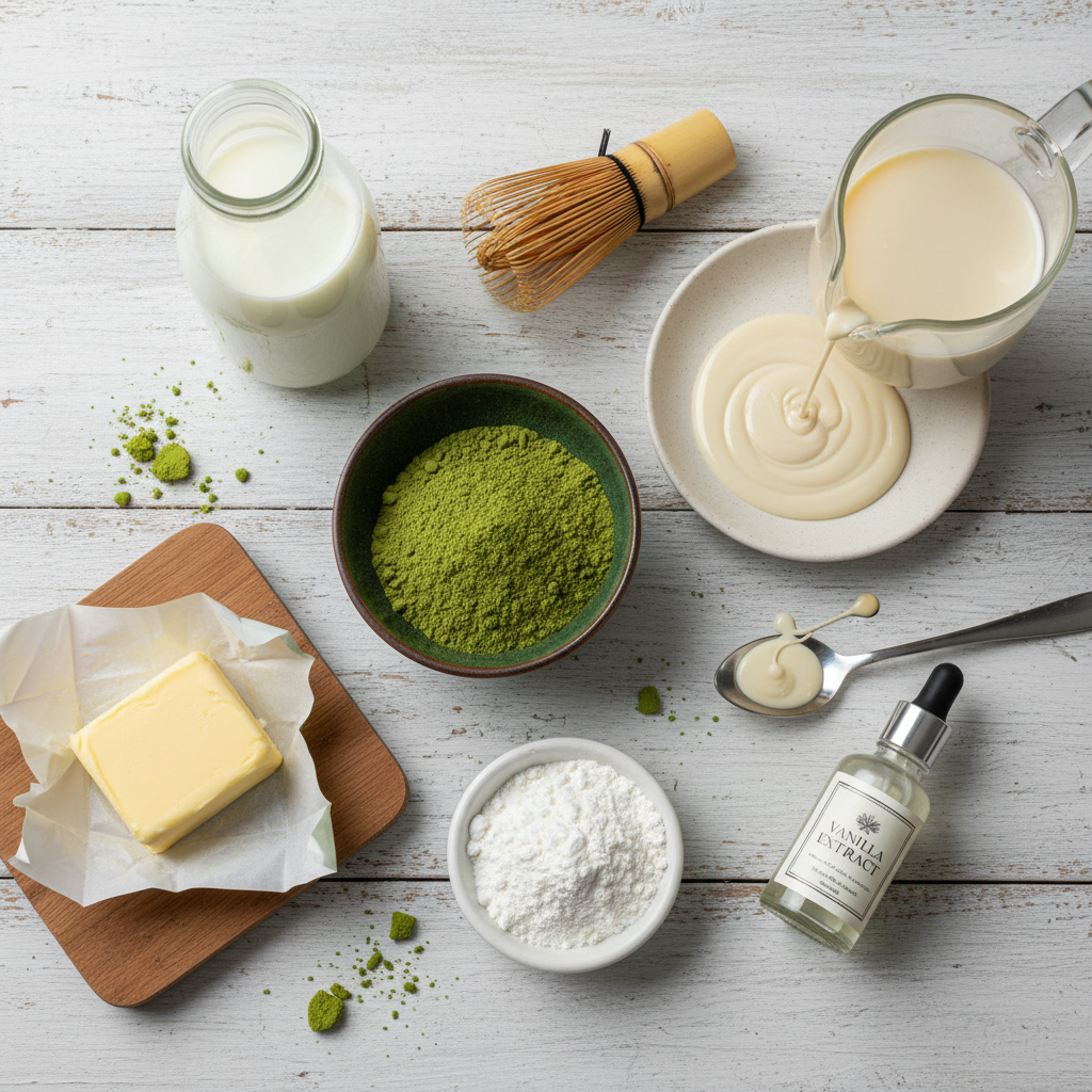 Matcha Milk Spread ingredients