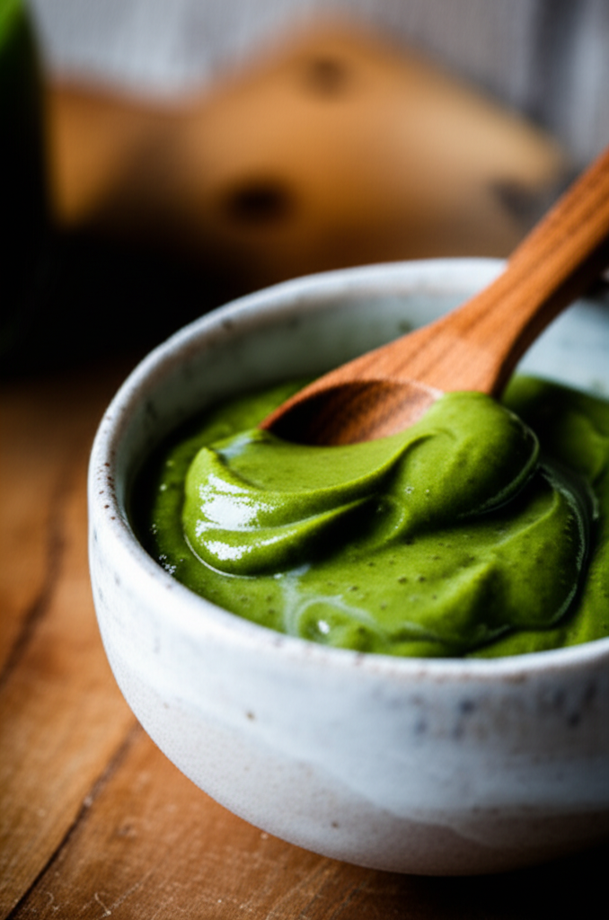 Matcha Milk Spread on toast